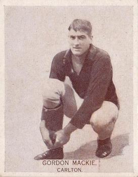 1933 Wills's Victorian Footballers (Large) #8 Gordon Mackie Front